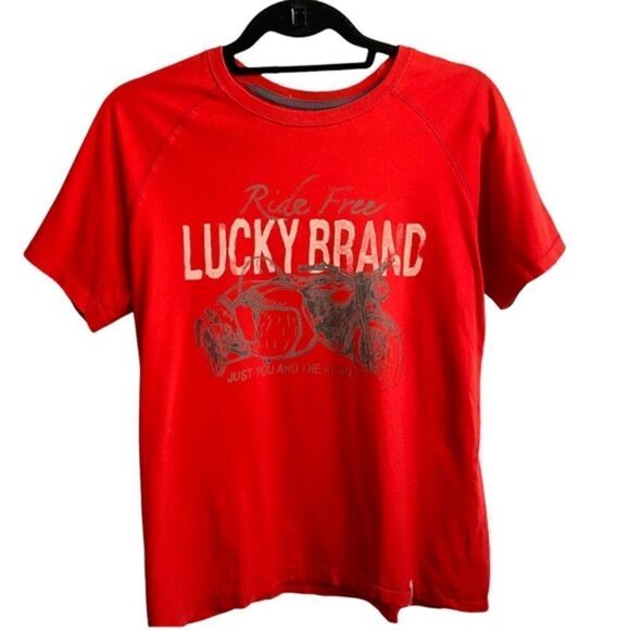 LUCKY Brand Motto Graphic Tee - Picture 1 of 5